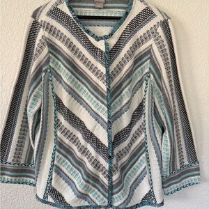 Chico's Multicolor Knit Jacket